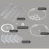 360 Rotating Makeup Organizer?8 Layers Adjustable Transparent Simple Acrylic Desktop Rotating Makeup Skincare Organizers ?Perfume Organizer Suitab...