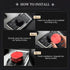 LECART for Jeep Grand Cherokee Accessories 2014-2021 Central Multimedia 4WD Switch Knob Cover Aluminum Alloy Red 1 Pack...