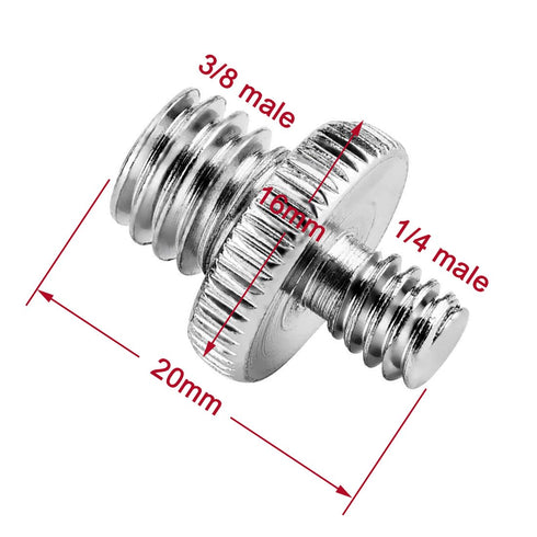 1/4 Male to 3/8 Male Threaded Camera Tripod Screw Adapter Converter,3/8 Male to 1/4 Male Threaded Camera Tripod Screw Convert Adapter Converter Mo...