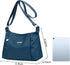 WITERY Shoulder Bag for Women - Lightweight Oxford Multi-Pocket Crossboby Purse Bags Zipper Handbag with Adjustable Strap...