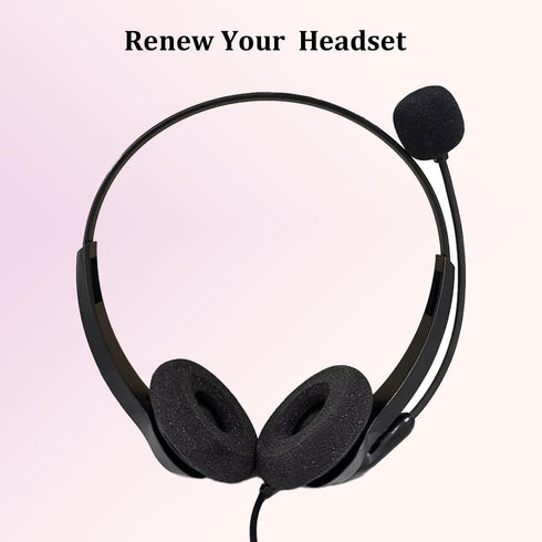 Ear Cushions for Plantronics Headset Replacement Foam Ear Pads for Plantronics HW251N HW261N HW510 HW520 Blackwire C320 3210 3220 3320 Jabra PRO 9...