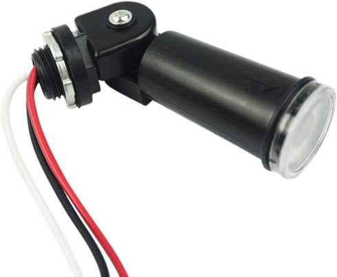 AC 120V Outdoor Sensor Photoelectric Switch, Dusk to Dawn Photocell Switch, Hard-Wired Post Eye Light Control with Photocell Light Sensor and Swiv...