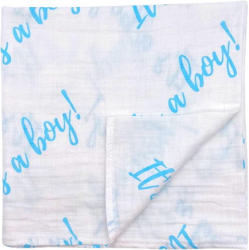 Premium Cotton Baby Muslin Swaddle Blankets for New Born Boys Girls (Boy)...