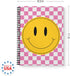 Retro Happy Face Spiral Notebook / 8.5" x 11" Journal / 120 Wide Ruled Pages/Durable Gloss Laminated Softcover/Black Wire-o Spiral Binding/Made in...