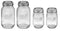 Ball Mason Regular Mouth Jars with Lids and Bands, Set of 4, Two 32oz + Two 16oz Jars (Bundle Pack)...