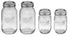 Ball Mason Regular Mouth Jars with Lids and Bands, Set of 4, Two 32oz + Two 16oz Jars (Bundle Pack)...