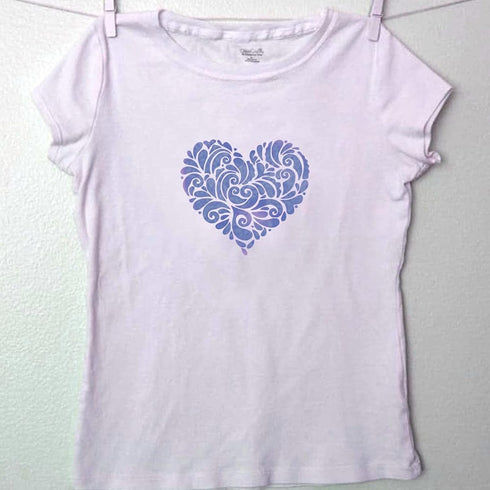 Heart Stencil for Painting DIY Decorative Stencil Paint Stencil Reusable Paint Stencil for Painting on Walls Furniture Crafts Wood Wall Home Decor...