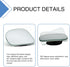 2 PCS Car Side Rearview Mirrors, Frame-less Blind Spot Mirror, Adjustable Wide Angle Mirrors, Self-adhesive Fan Shaped Decoration, Universal for M...
