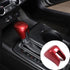 ABS Carbon Fiber Texture Car Center Control Gear Shift Knob Head Trim Cover,Gear Shift Knob Cover for Honda Civic 2022 (Red-Carbon Fber Texture)...