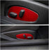 RT-TCZ for Chevy Camaro Seat Adjustment Switch Button Trim Cover for Chevrolet Camaro 2017 Up Red Interior Accessories 2pcs...