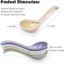 Asian Soup Spoon Set of 4,Ceramic Ramen Spoons, Japanese Soup Spoon Long Handle Perfect Depth for Dumpling, Pho, Noodles, Miso, Chinese Wonton...