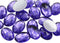 Allstarco 18x13mm Purple Violet .VT Flat Back Oval Acrylic Rhinestones Plastic Costume Gems Cosplay Embelishments Decorations - 35 Pieces...