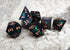 Sharpe Edge Black D&D Dice Set with Leather Bag– Green Dice Set for DND Accessories,D&D,Dungeons and Dragons,Role Playing Games and Other Table Ga...