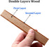 20PCS Lenisc Double Layered Wood Wicks with Metal Base Clips for Candle Making Craft Natural 2 Layers Wooden Candle Wicks for DIY Soy Wax Candles ...