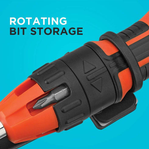 BLACK+DECKER Ratcheting Screwdriver, 10 Bit (BDHT68000)...