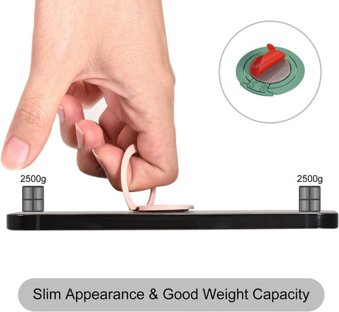 uxcell Phone Ring Holder, Ultra-Thin Cellphone Stand 360 Rotation Grip, for Magnetic Car Mounts, Hedge Green...