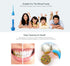 Practical Portable Water Flosser Jet Cleaning Tooth Mouth Denture Cleaner Dental Hygiene Floss Dental Manual Oral Irrigator Blue...