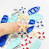 Daimay 28PCS Resin Nautical Ornaments Miniature Beach Ornament Kits Mini Seaside Oars Canoe Anchor Lifebuoy Model Micro Landscape Scenery Decor Aq...