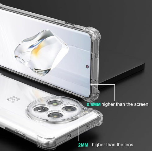 for OnePlus 12 Case Clear Compatible with MagSafe - Built in Strong Magnetic Airbag Military Grade Protection Anti-Yellowing Phone Cover for One P...