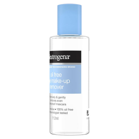 Neutrogena Oil-Free Liquid Eye Makeup Remover, Residue-Free, Non-Greasy, Gentle & Skin-Soothing Makeup Remover Solution with Aloe & Cucumber Extra...