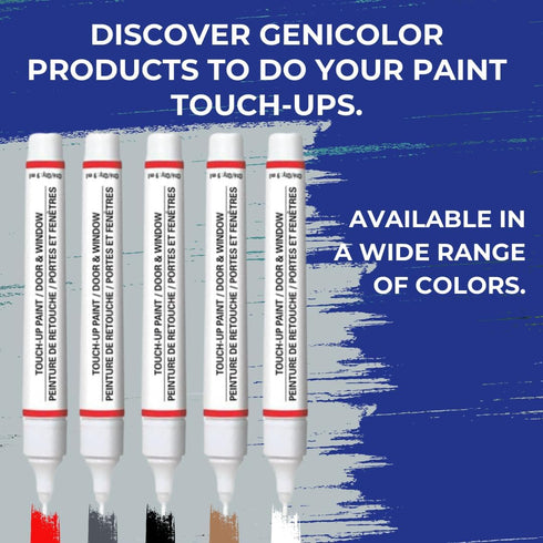 Black Touch Up Paint Pen for All Surfaces - Ideal for Doors, Windows, Metal, PVC, and Aluminum - UV Resistant, High Adhesion, and Durable...