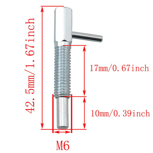 Positioning Pin Series Steel Lock-Out Type Hand Retractable Spring Plunger with L Handle...