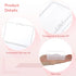 12PCS Hair Tie Organizer, Transparent Mini Storage Box, Rectangle Clear Plastic Storage Container, Portable Small Items Holder with Lid for Home, ...