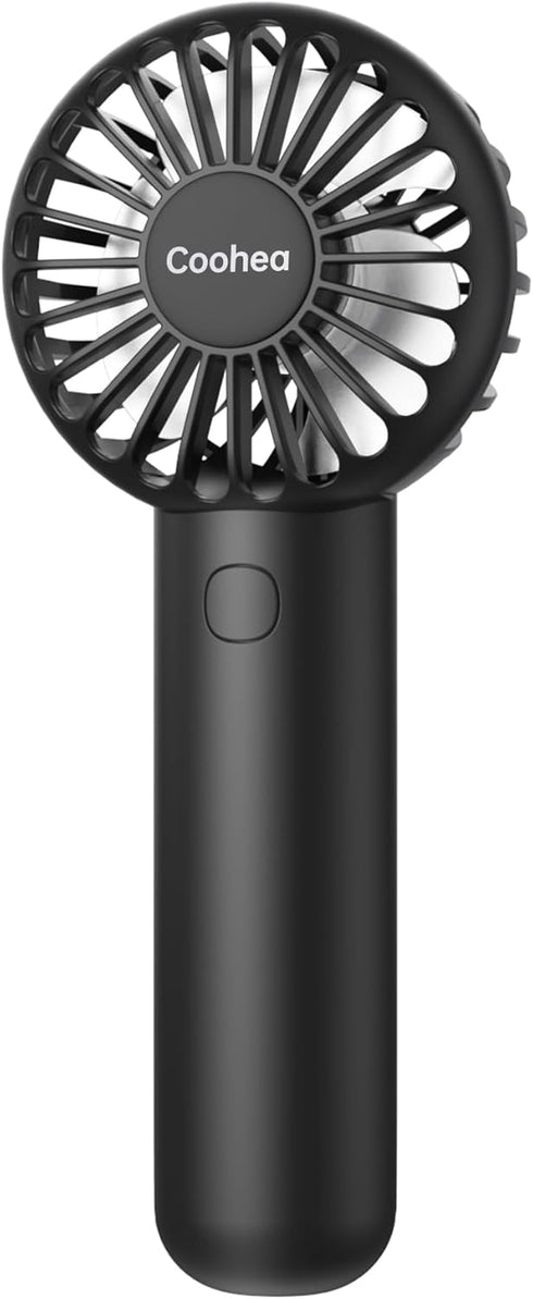 Handheld Fan Mini Portable Fan 3 Speeds Powerful Personal Fan USB Rechargeable Battery Lash Fan Small Cooling Fan with Base Lanyard for Travel Hik...