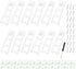 12pcs Easel Back Stand, Plastic Picture Frame Easel Backs, White Adhesive Easel Back Support, Easel Back Frame Holder with 1pcs Screwdriver...