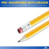 1InTheOffice Pre Sharpened Pencils #2, Pencils with Eraser, 2 HB, Wood-Cased, Black Lead, Yellow Barrel (144)...