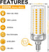 LED Light Bulb 16W E12 Base 150W Equivalent 1900 Lumen Warm White 3000K Non-dimmable Ceiling Fan Corn Lighting for Home Garage Indoor Pack of 2...