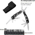 Poeland Multitool Pliers Set Stainless Steel Screwdriver Tool with 11 Screwdriver Bits Black...