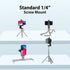 6amLifestyle Cell Phone Tripod Mount Adapter with Tripod Ball Head 360° Rotatable for Universal Smartphone Samsung Galaxy iPhone Holder for Tripod...