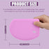 Sapid Silicone Bowl Scraper Flexible Curved Edge (5.98"×4.3"), Food Grade Bench Dough Scraper for Baking Sourdough Bread, Cake, Fondant Icing, Hea...