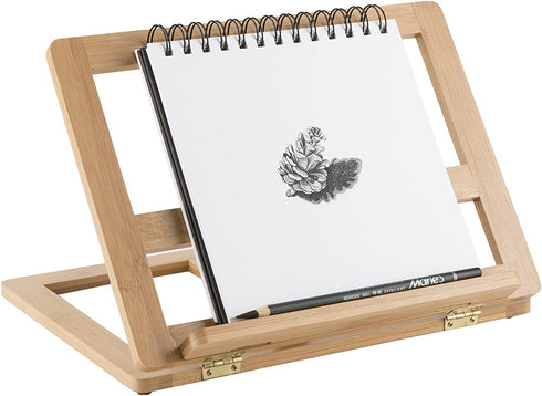 Creative Mark Tao Bamboo Painting Desk Easel and Drawing Stand - Durable Design with Adjustable Angles LightWeight Art Easel for Drawing and Paint...