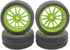 4Pack Vgoohobby RC Rubber Tires and Plastic Wheel Rims 12mm Hex Hub Compatible with HSP HPI Redcat Tamiya RC 1/10 On Road Racing Touring Car...