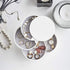 Jewelry Organizer Small Jewelry Storage Box 4-Layer Rotating Travel Jewelry Tray Holder for Women Bracelets Rings Bracelets Earrings (White)...