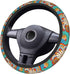 Bohemia Flowers Car Steering Wheel Cover for Womens Girls Mens 15 Inches Anti-Slip Universal Truck Vans SUV Auto Protector Accessories...