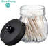 SheeChung 4 Pack Apothecary Jars with Lids, Bathroom Organizers and Storage, Qtip Holders Set, Bathroom Decor, Small Mason Jars for Q-tips, Cotton...