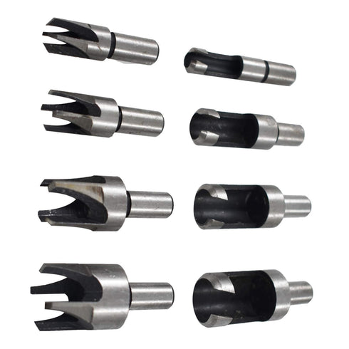 8-Pack Wood Hole Plug Cutter Set, High Carbon Steel Cutting Tools Cork Dowel Shank Drill Bit Knife, Fit for Woodworking Hole Saw Cutting 6MM 10MM ...