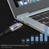 xiwai Right Angled 90 Degree USB4.0 to Straight USB4.0 Cable 40Gbps with 100W Charging and 5K@60Hz K@60Hz Compatible with Thunderbolt3/4 (1.0)...