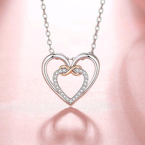 Granddaughter Gifts from Grandma Silver Infinity Heart Necklace from Grandmother, Birthday Ideas, Pendant Jewelry Necklaces...