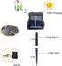 1 Pack 8 Modes Solar Waterfall Lights, Solar Fairy Lights Outdoor Waterproof, 10 Strand 200 LED Watering Can Led String Lights(No Watering Can) fo...