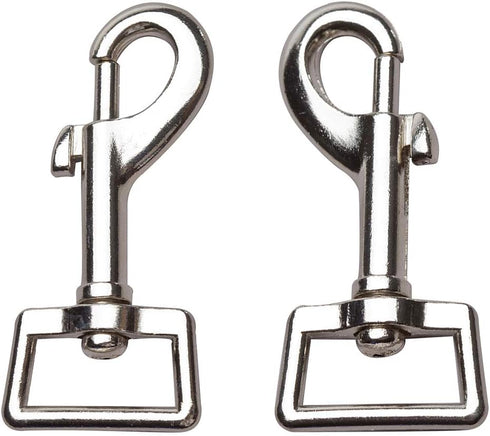 LOUHUA 10 Pieces 3 x 1 Inch Heavy Duty Nickel Plated Swivel Snap Hooks Pet Buckle...