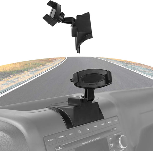 RT-TCZ for Wrangler JK Dashboard Phone Holder Mount for Jeep Wrangler JK JKU 2012 2013 2014 2015 2016 2017...