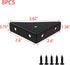 MY MIRONEY Black Corner Brace Brackets 8PCS Shelf Bracket Hardware Metal Furniture Joining Support Triangular Bracket Fastener with Screws, 2.6" x...