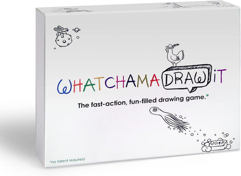The Imagineering Company WatchamaDrawit Fast Action Drawing Game with Wildly Creative Challenges - A Family Board Game for Kids and Adults - Let T...