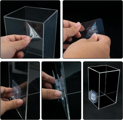 Negative Pressure Fish Tank, Clear Fish Elevator Inverted Aquarium above Water Fish Tank Water Auto-Refill Transparent Vacuum Suspended Fish Tank ...