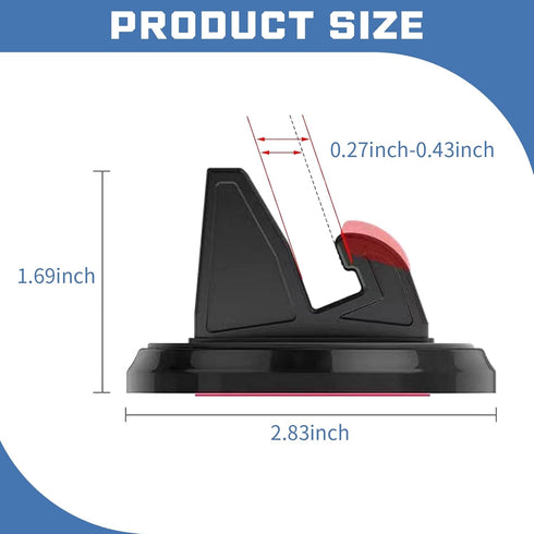 1 PC Car Dashboard Cell Phone Holder for Navigation, 360 Degree Rotatable Metal Vehicle Phone Mount Replacement, Universal Automotive Smartphones ...