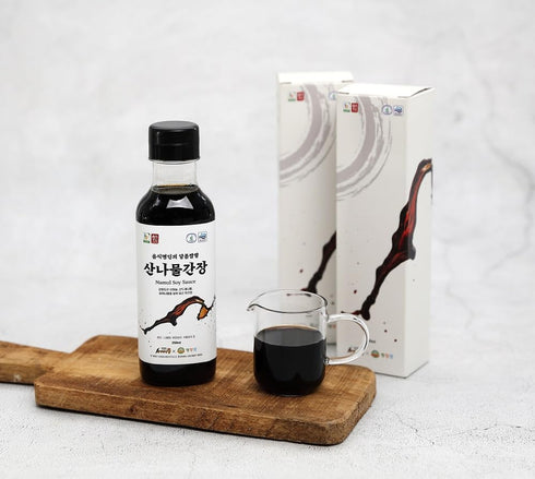 Pyeongchang Namul Soy Sauce ????? 250ml/8.45fl.oz. Korean Gangwon Namul Soy Sauce, Vegetable Based Sauce for Korean Food...